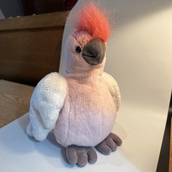 Ganz PINK 8” Plush Cockatoo  Bird Webkinz No Code Cute Clean & Sanitized Sweet - Picture 2 of 11